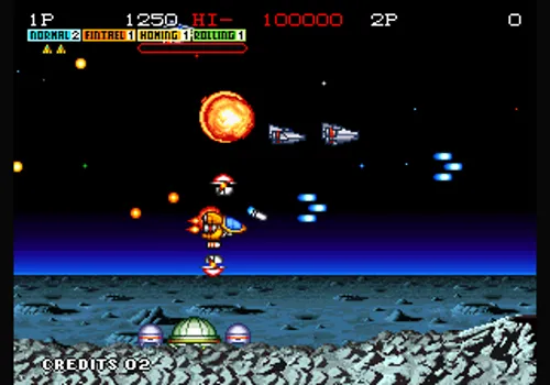 Andro Dunos Neo Geo AES Screenshot