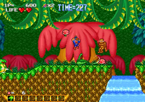 Blue's Journey Neo Geo AES Screenshot