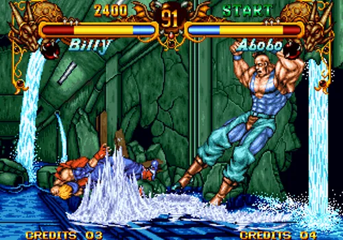 Double Dragon Neo Geo AES Screenshot
