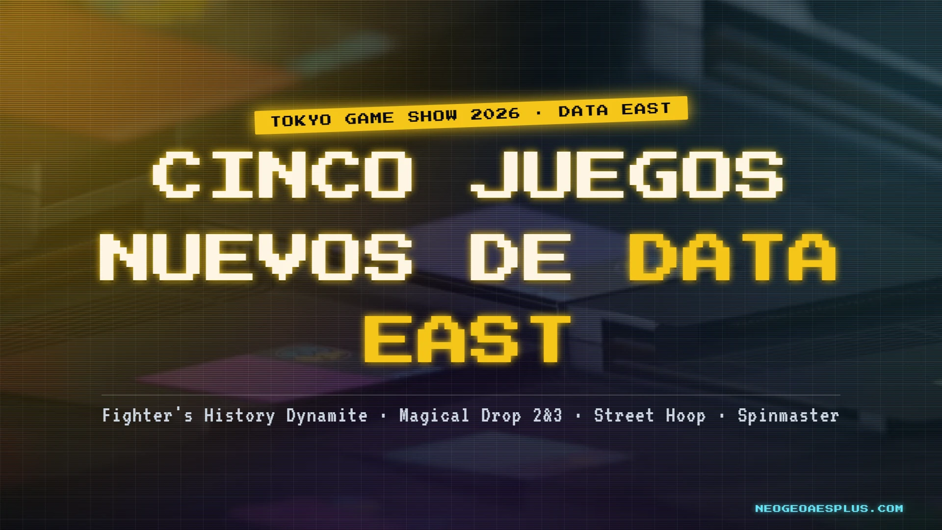 NeoGeo AES+ suma cinco juegos más: cuatro cartuchos nuevos con clásicos de Data East