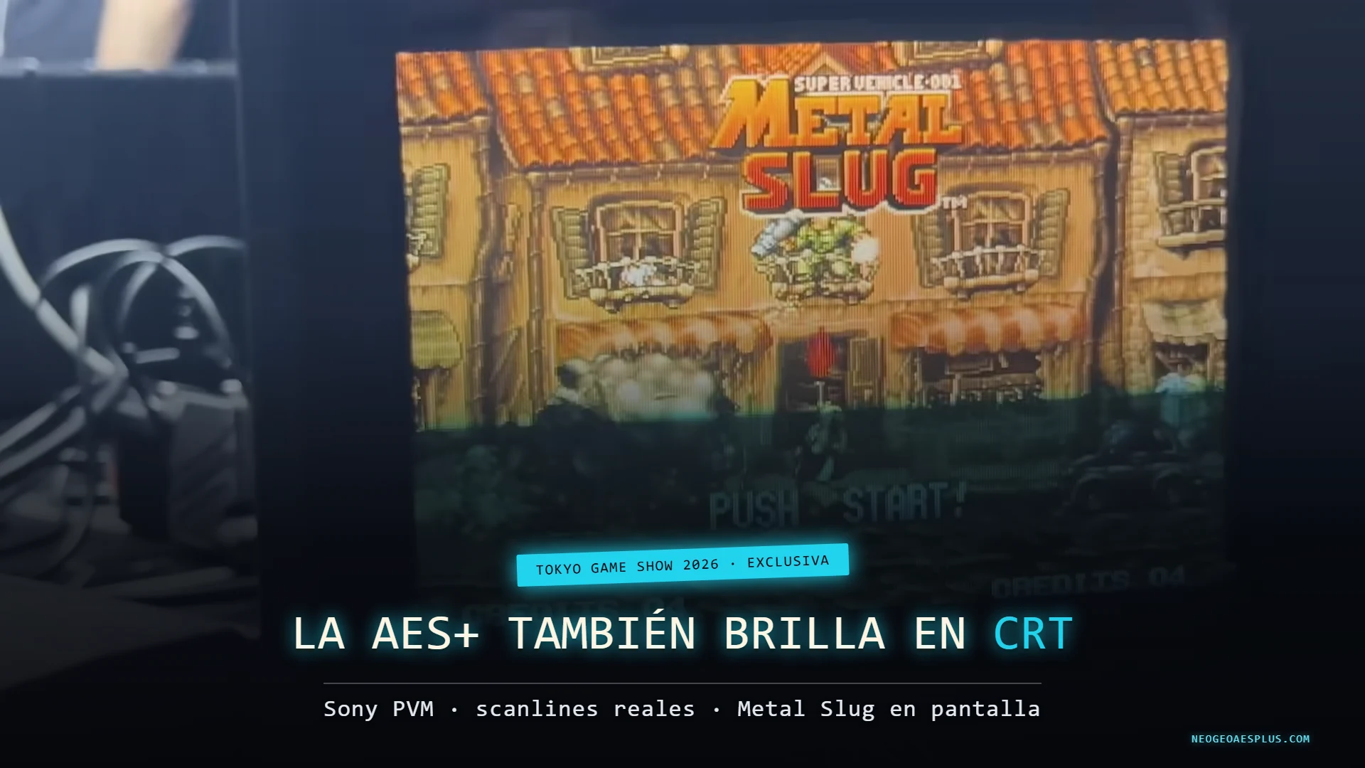 Confirmado: la Neo Geo AES+ también brilla en un monitor CRT
